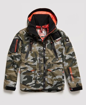 Superdry Ultimate Snow Rescue Férfi Kabát Camo | KDMQO1687